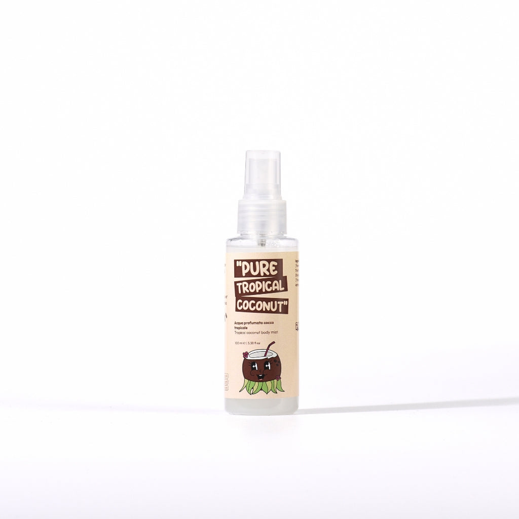 Agua con aroma a coco tropical