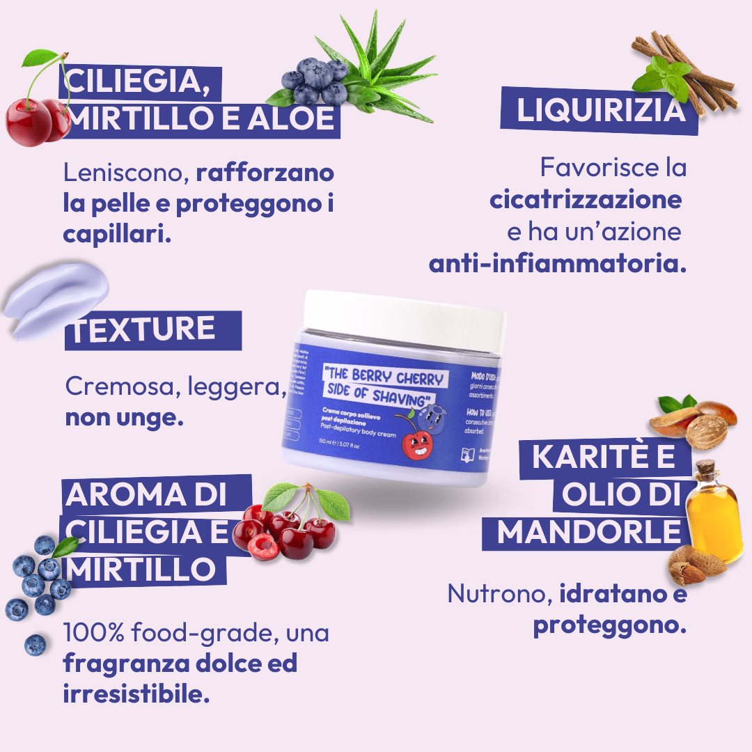 Post-depilatory body cream
