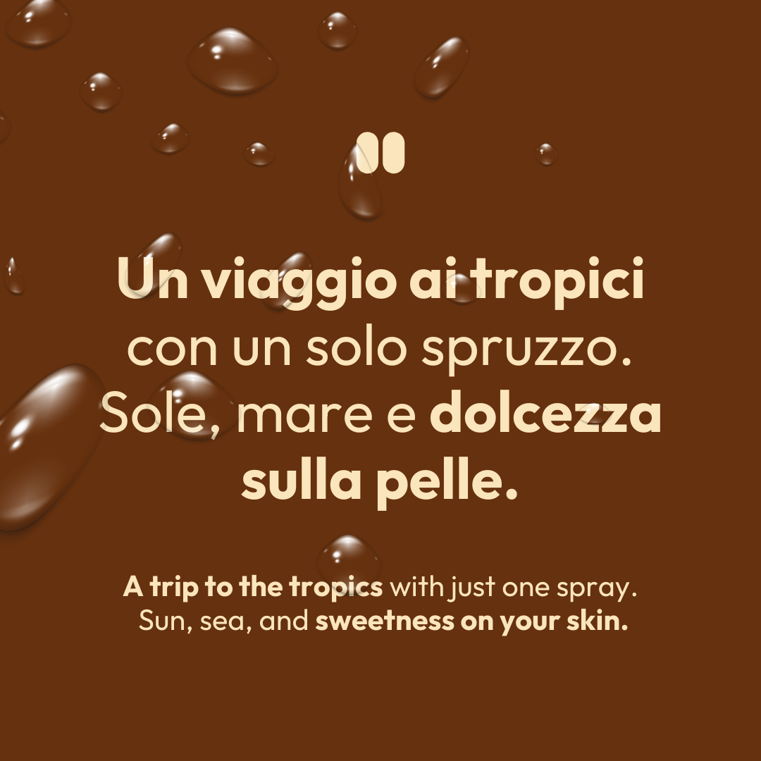 Agua con aroma a coco tropical